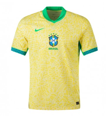 Brazil Replica Home Stadium Shirt Copa America 2024 Short Sleeve